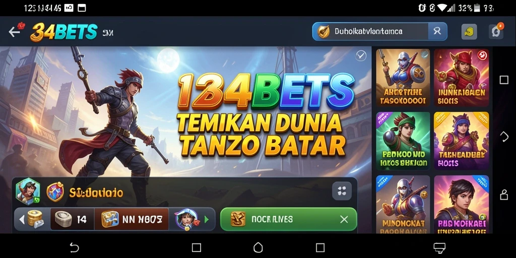 Menampilkan gameplay eksplorasi di dunia terbuka 1234BETS.