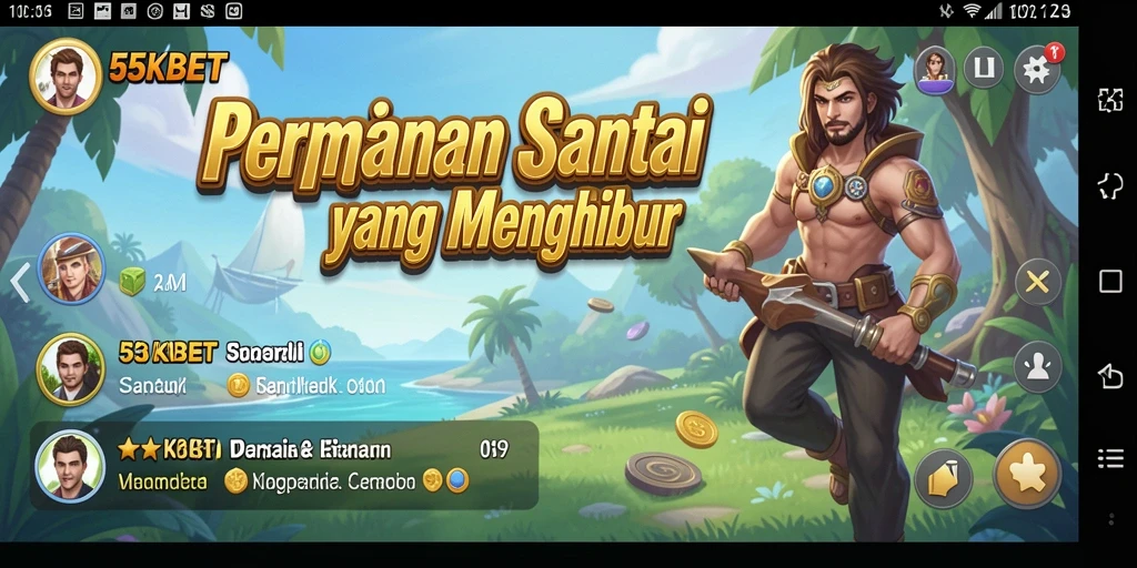 Gameplay menarik di 55KBET dengan desain warna-warni.