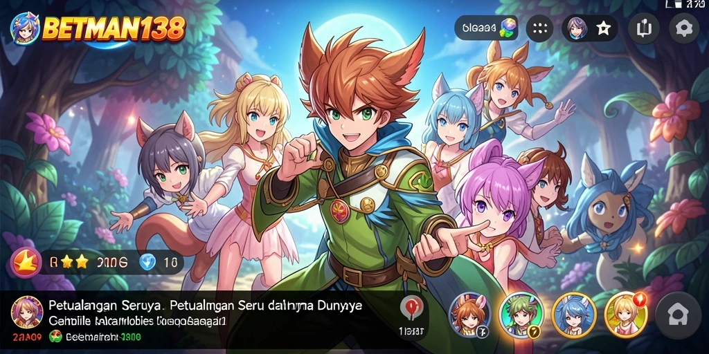 Gameplay BETMAN138 dengan karakter anime yang menarik dan cerita mendebarkan.