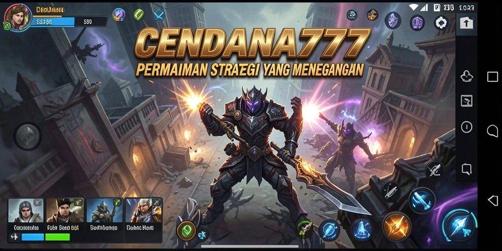 Tampilan gameplay menarik dari CENDANA777 dengan pertempuran strategis.