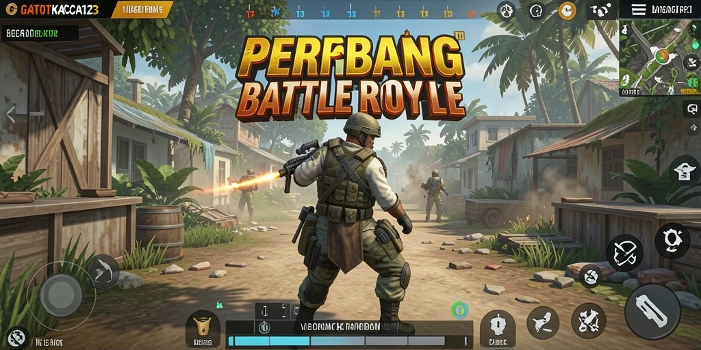 Tampilan seru saat beraksi di medan perang GATOTKACA123.