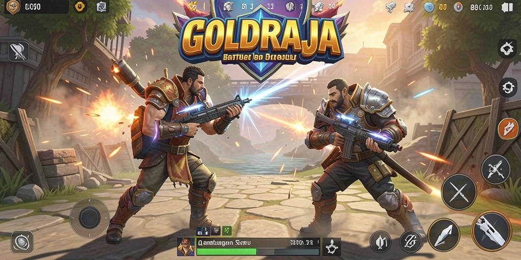 Tampilan menarik dari gameplay Battle Royale GOLDRAJA yang penuh aksi.