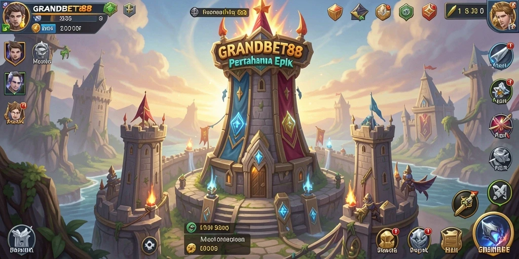 Tampilan gameplay seru dan menegangkan di GRANDBET88.