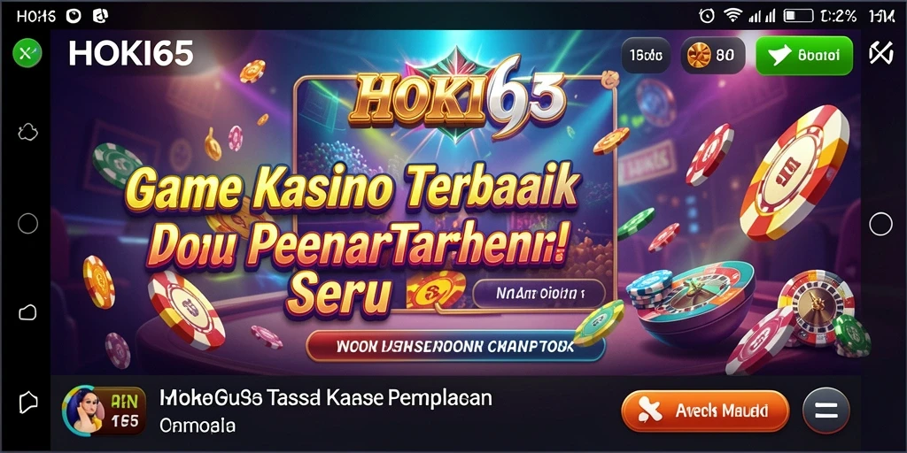Tampilan gameplay menarik dari aplikasi Kasino HOKI65.
