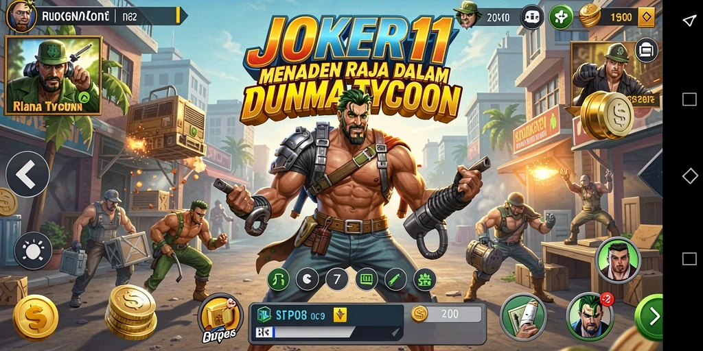 Tampilan gameplay JOKER11 yang menampilkan strategi Tycoon yang mendebarkan.