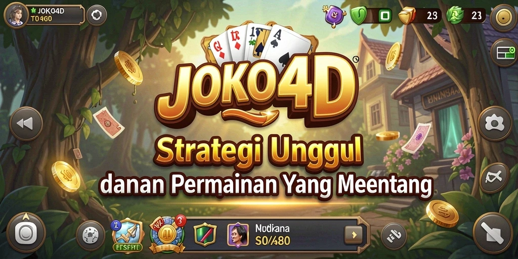 Screenshot dari gameplay JOKO4D menampilkan pertempuran strategis yang intens.