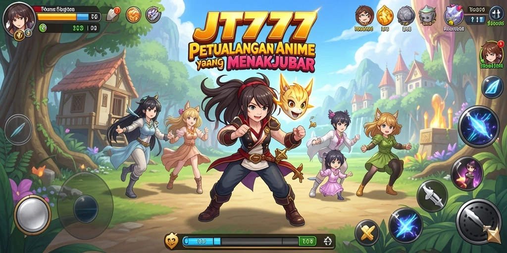 Tangkapan layar <strong>JT777</strong> menunjukkan aksi seru dalam dunia anime yang menawan.