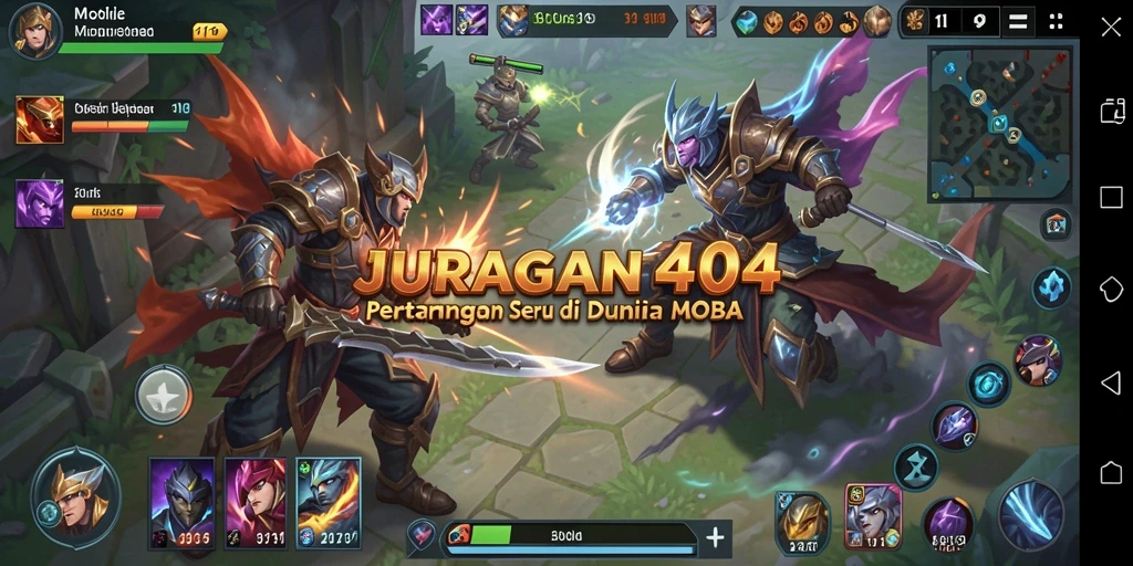 Screenshot gameplay <strong>JURAGAN404</strong> yang menampilkan pertempuran tim yang mendebarkan.