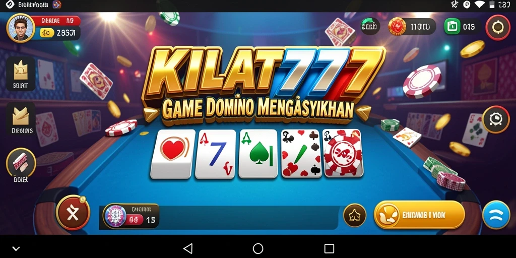 Screenshot utama KILAT777 menampilkan serunya permainan Domino.