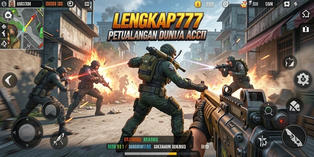 Screenshot gameplay menampilkan aksi seru dan karakter dinamis.