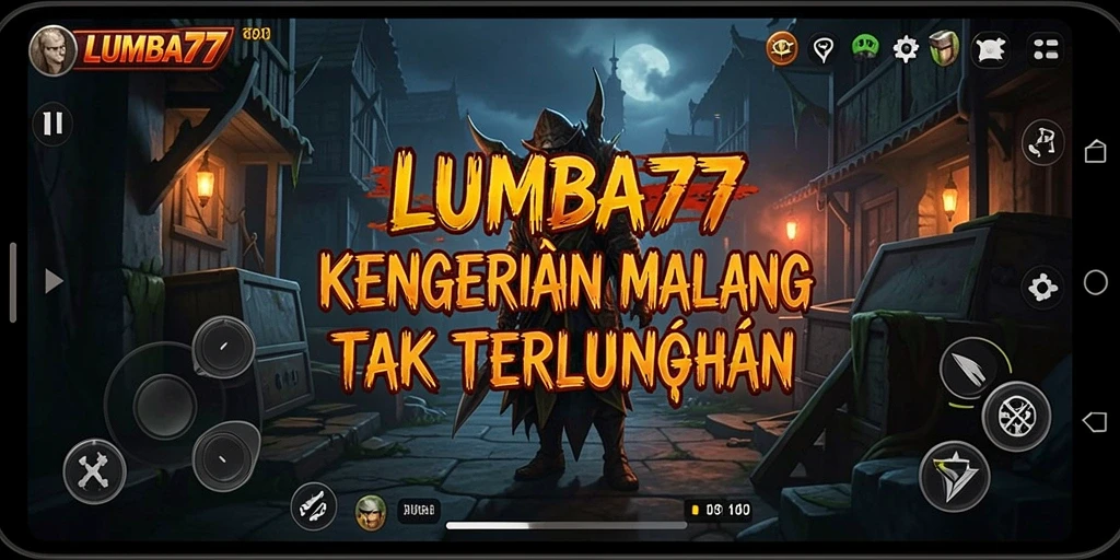 Screenshot gameplay LUMBA77 yang menampilkan suasana mencekam.