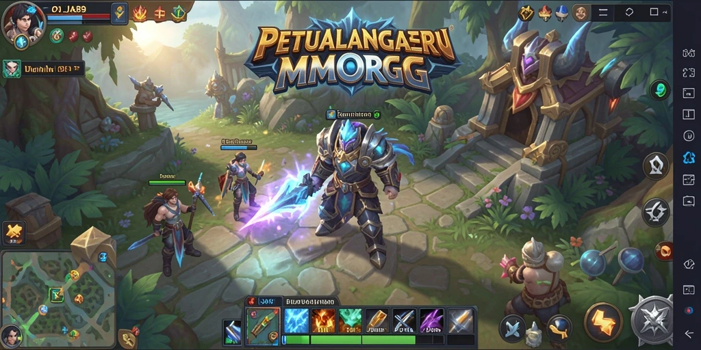 Tangkapan layar OJA89 menampilkan aksi seru dalam dunia MMORPG.