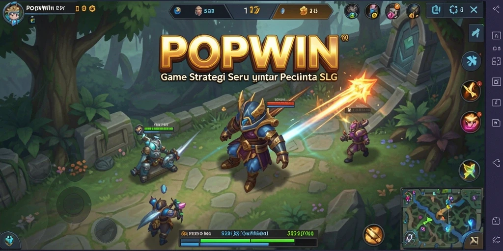 Tampilan gameplay POPWIN yang menarik dengan strategi mendalam.