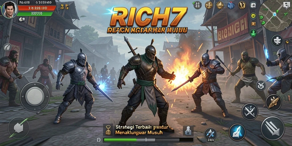 Tangkapan layar RICH7 menampilkan aksi strategis yang mendebarkan.
