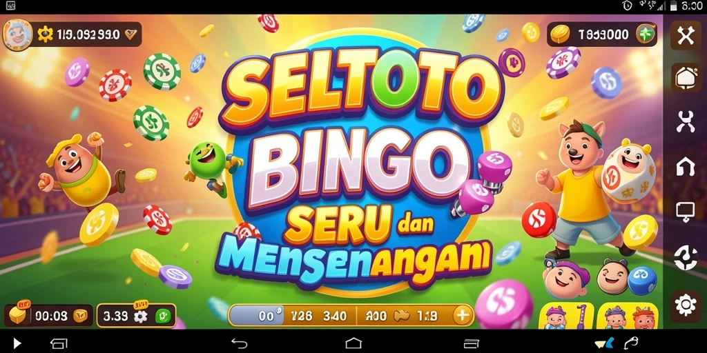 Screenshot gameplay SELTOTO yang menampilkan keseruan bermain Bingo.