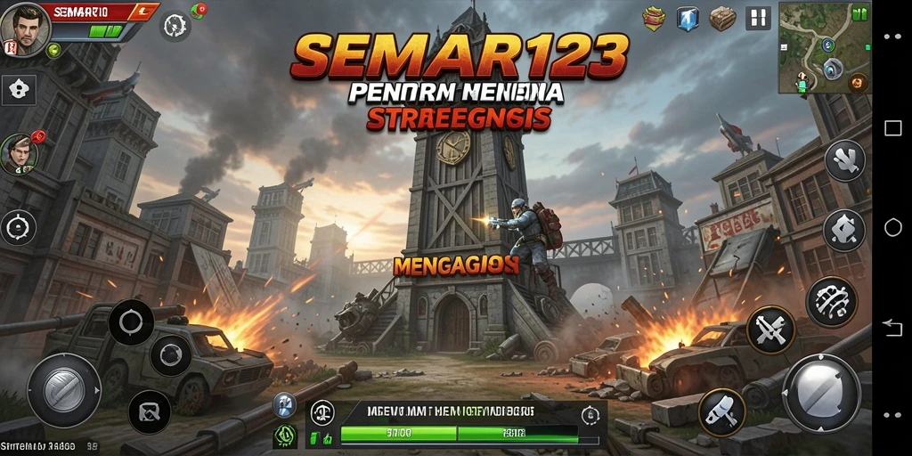 Tampilan gameplay <strong>SEMAR123</strong> dengan strategi menara pertahanan yang intens.
